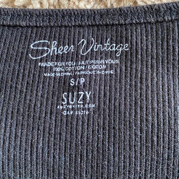 Suzy Shier Black Sequin Tank Top, Size S - Picture 5 of 6